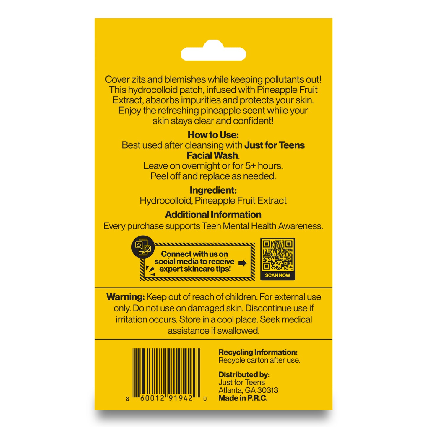 Pineapple Scented Pimple Patches